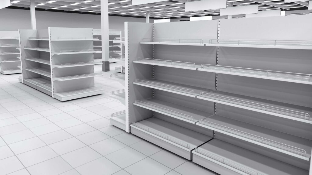 supermarket shelving in uae